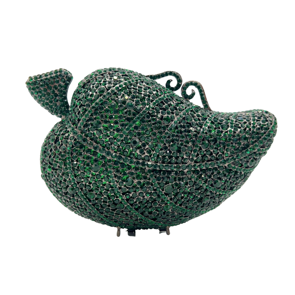 Women'S Fashion Petite - Petite Leaf Shaped Evening Clutch, Mini