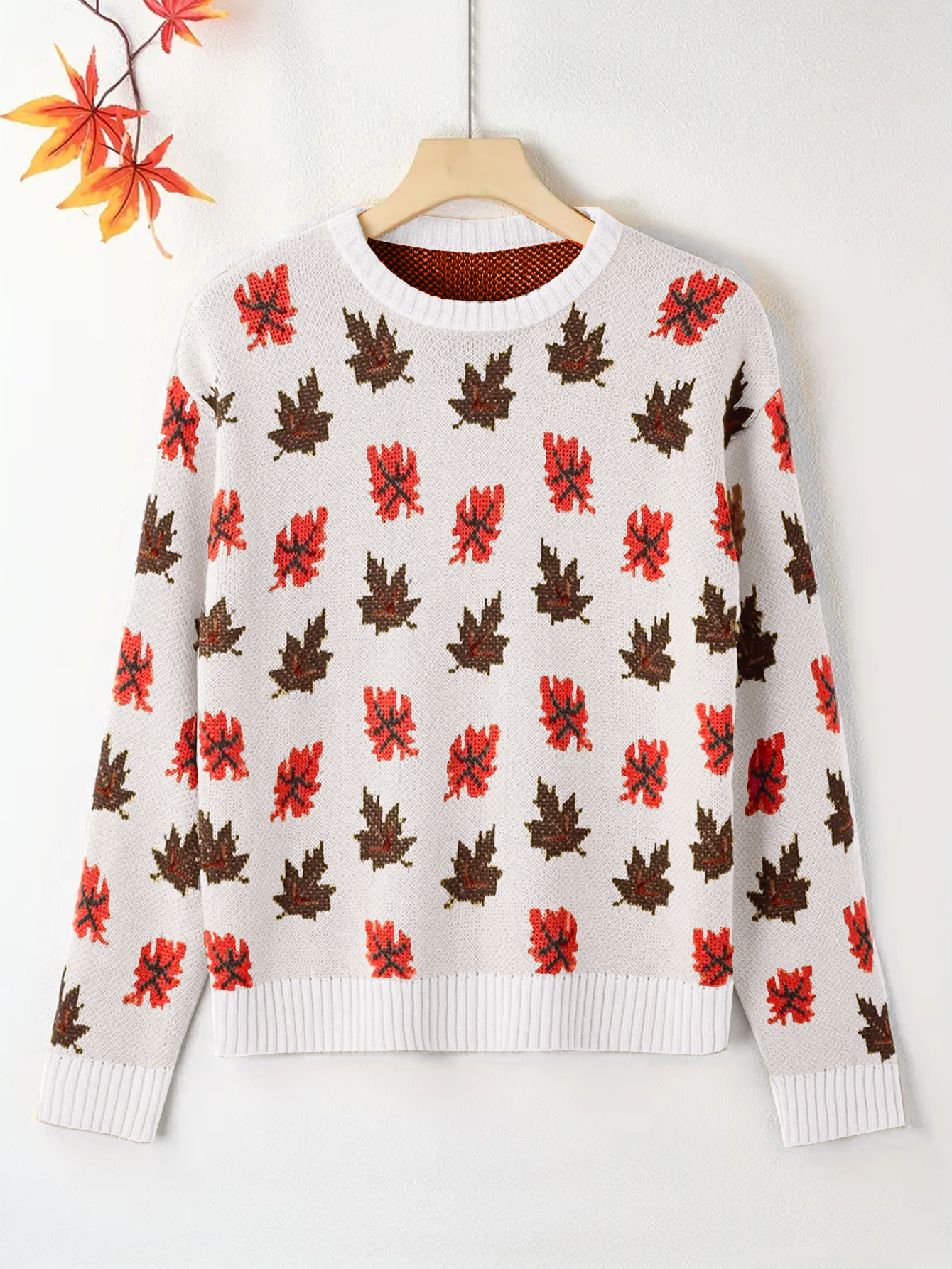 Women'S Fashion Knitwear - plus Size Women's round Neck Pullover
