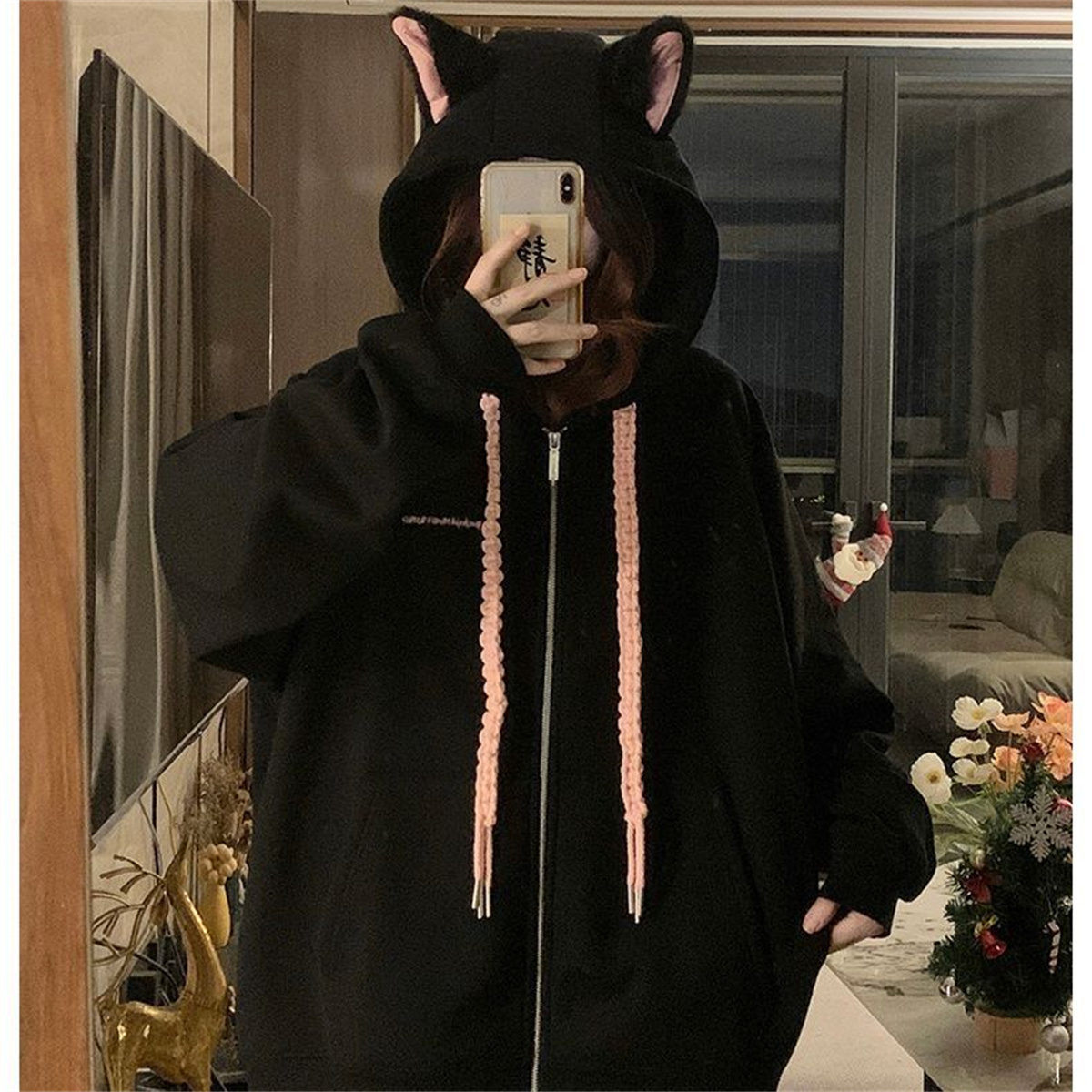 Women'S Fashion Zip Hoodie - 2025 Cute Girls Spring And Autumn