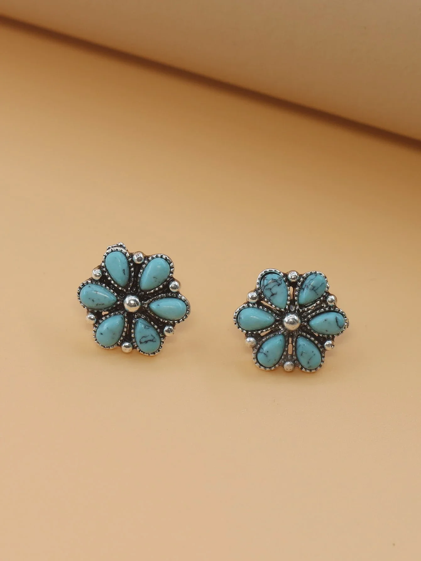 Turquoise Flower Pendant Neckl - Women Fashion Necklace reseña y precio