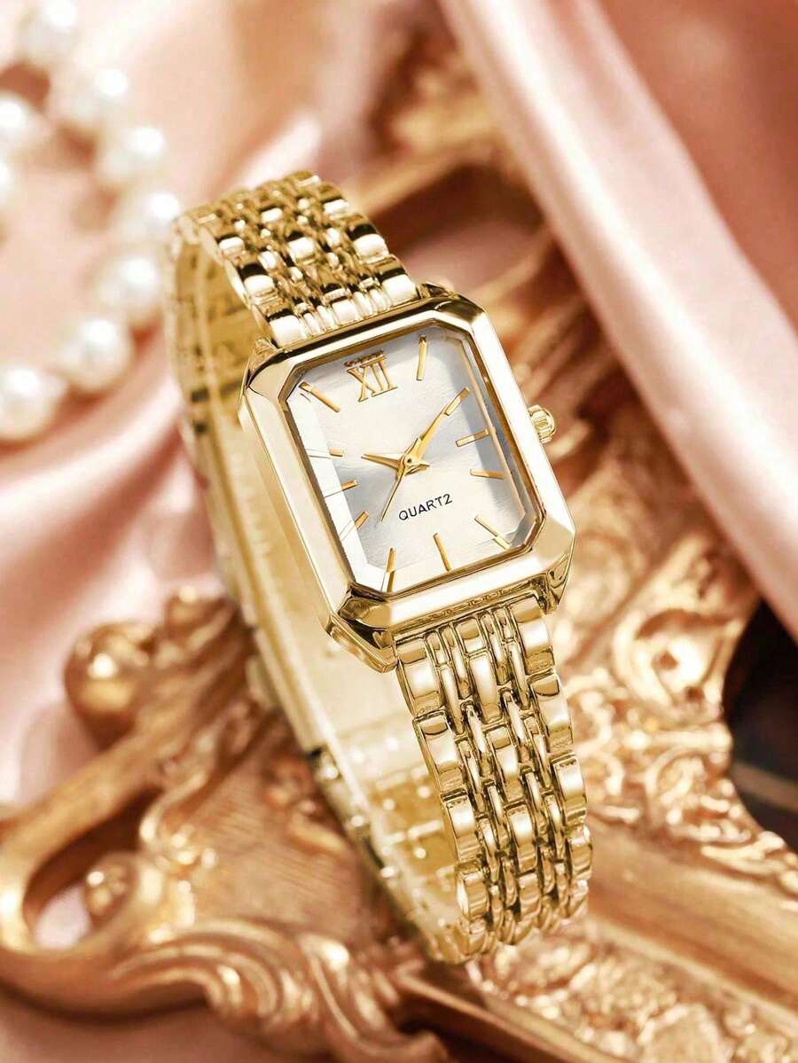 Womens Square Case Quartz Watc - Women Fashion Necklace reseña y precio