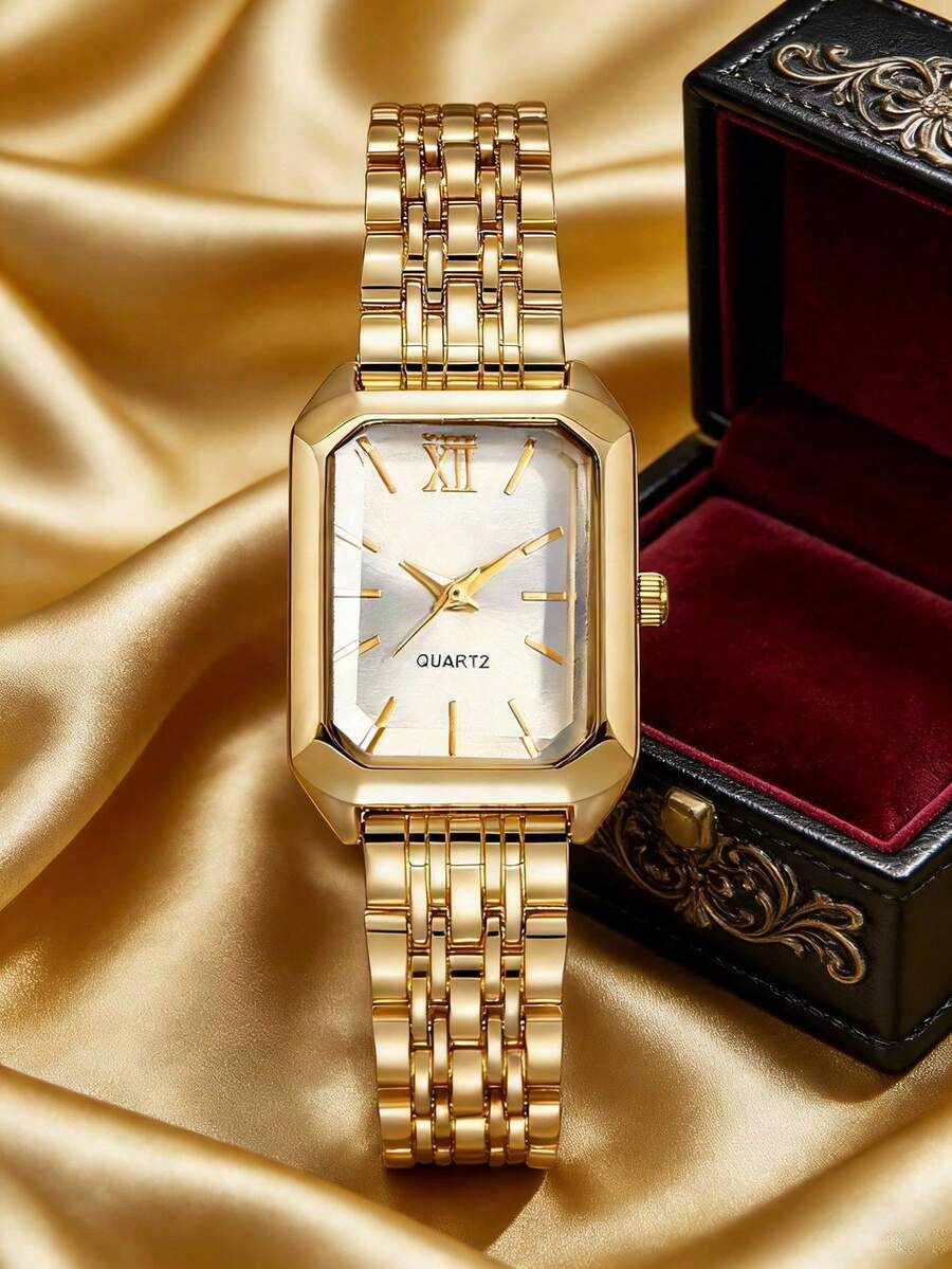Womens Square Case Quartz Watc - Women Fashion Necklace reseña y precio