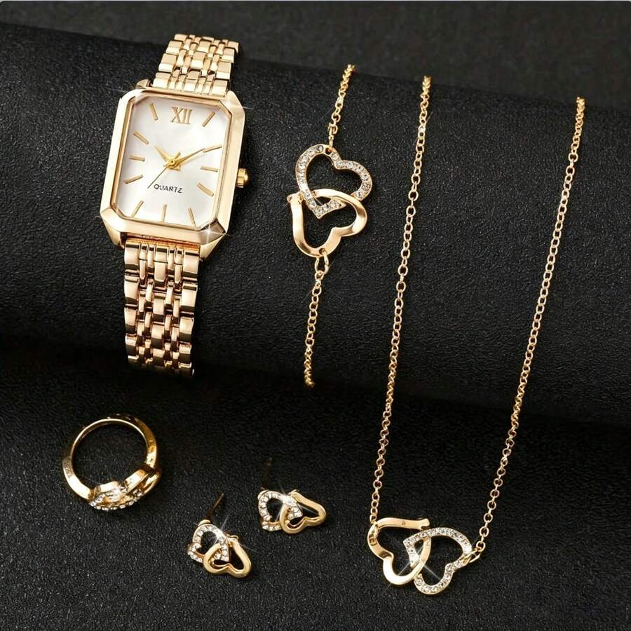 Womens Square Case Quartz Watc - Women Fashion Necklace reseña y precio