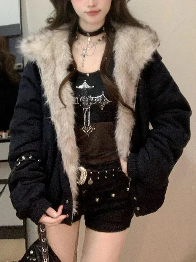 Y2k Gothic Vintage Black Zip U - Women'S Fashion Zip Hoodie reseña y precio