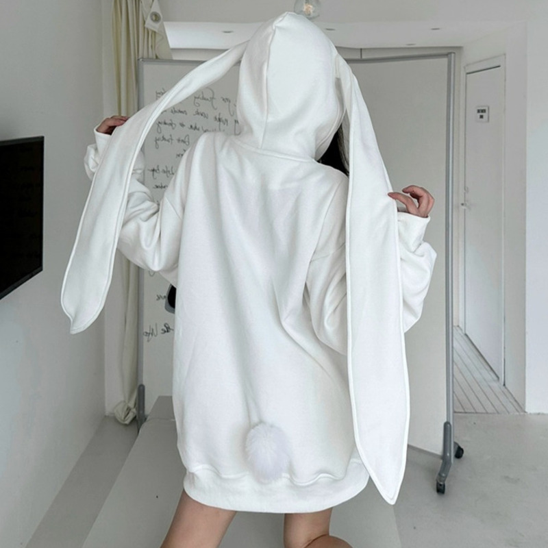 2025 Autumn Kawaii Bunny Big E - Women'S Fashion Zip Hoodie reseña y precio