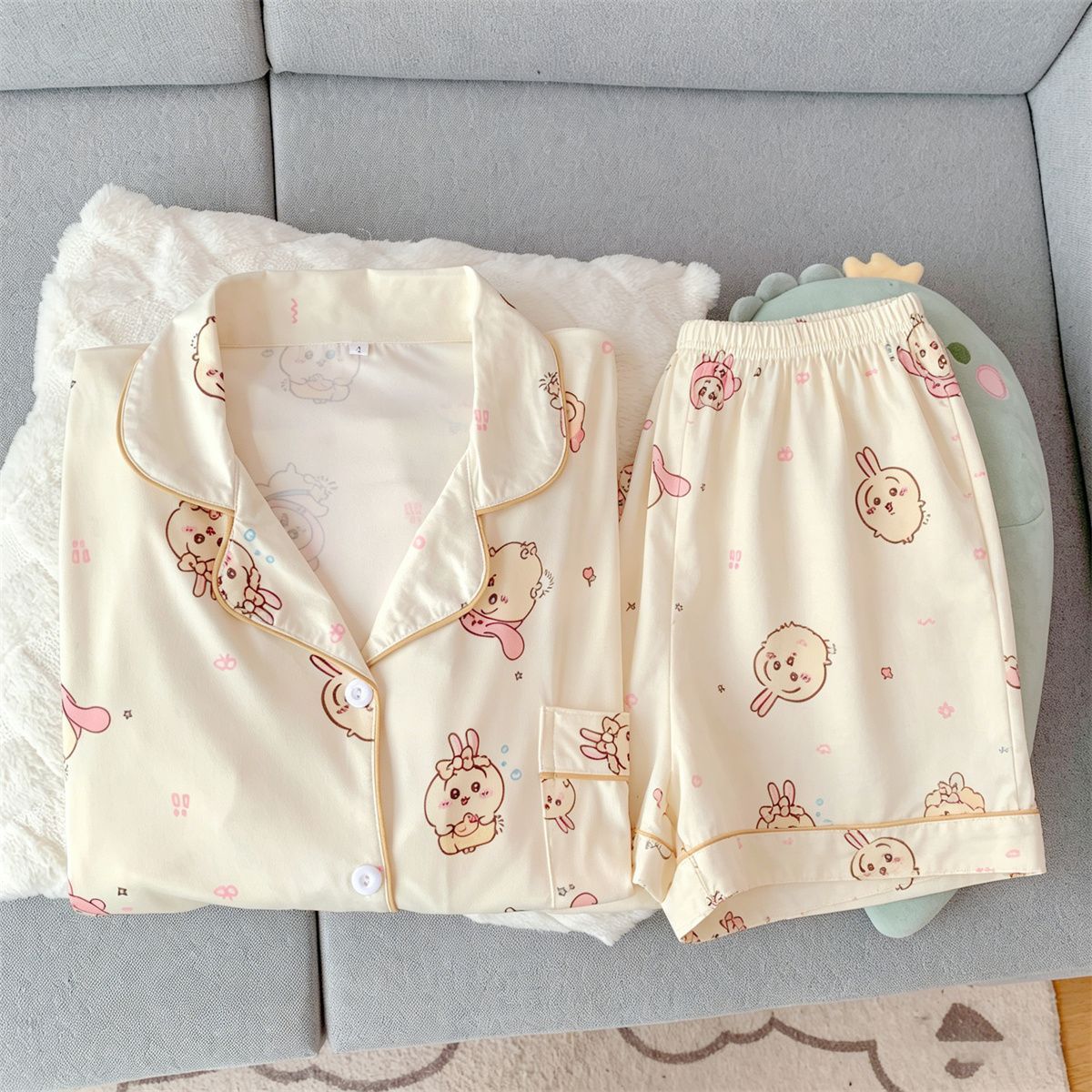 Kawaii Usag Chiikawa Women's S - Women'S Fashion Pajamas reseña y precio
