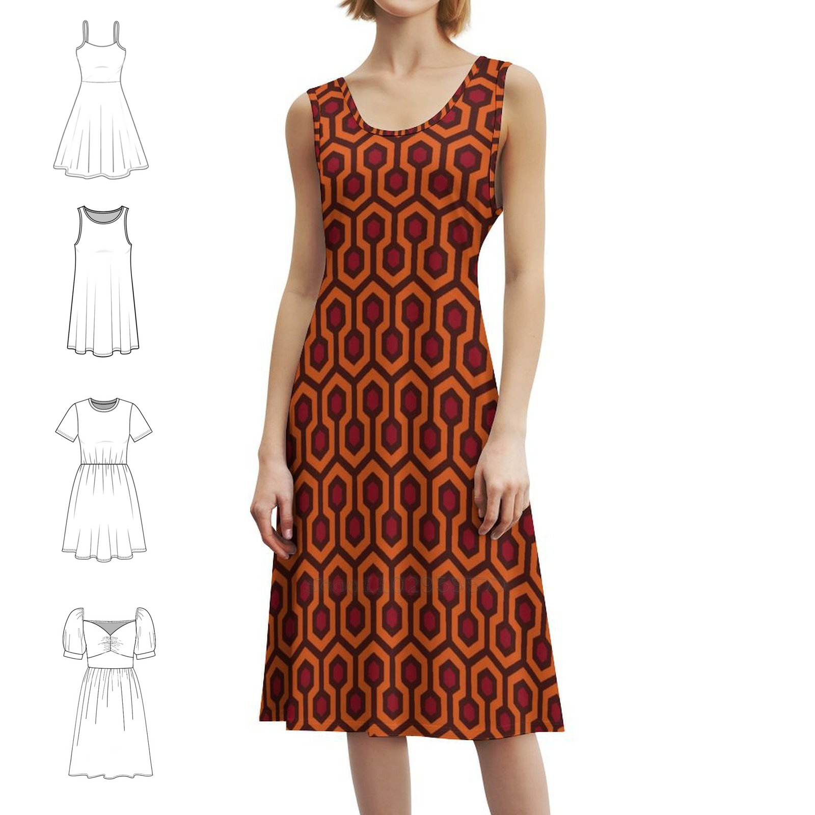 Overlook Pattern Boho Chic Dre - Women Fashion Gown reseña y precio