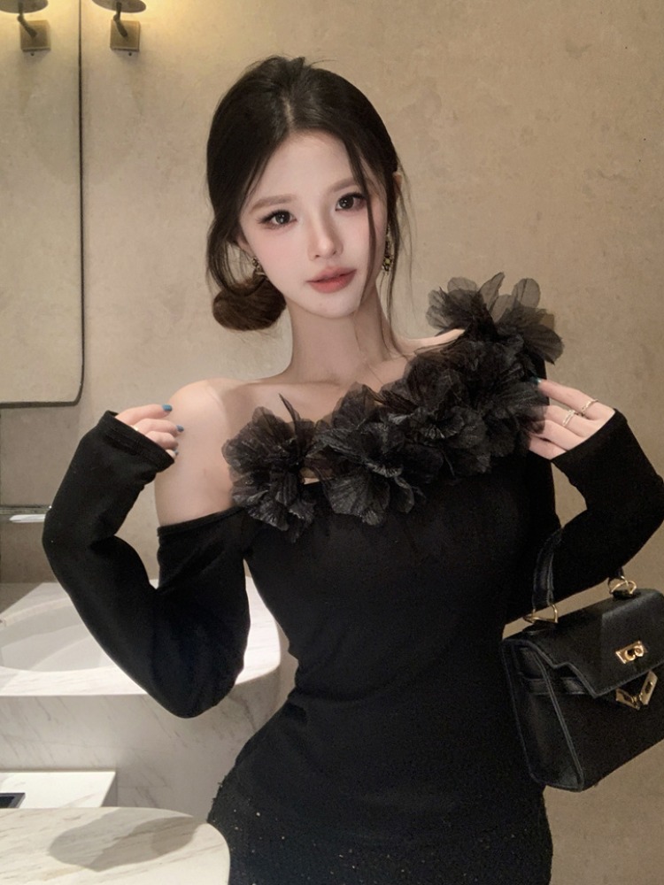 Sexy Shoulder Bared Long Sleev - Women'S Young Fashion reseña y precio