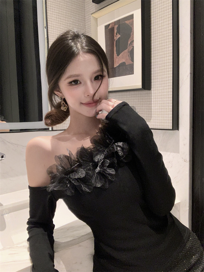 Sexy Shoulder Bared Long Sleev - Women'S Young Fashion reseña y precio