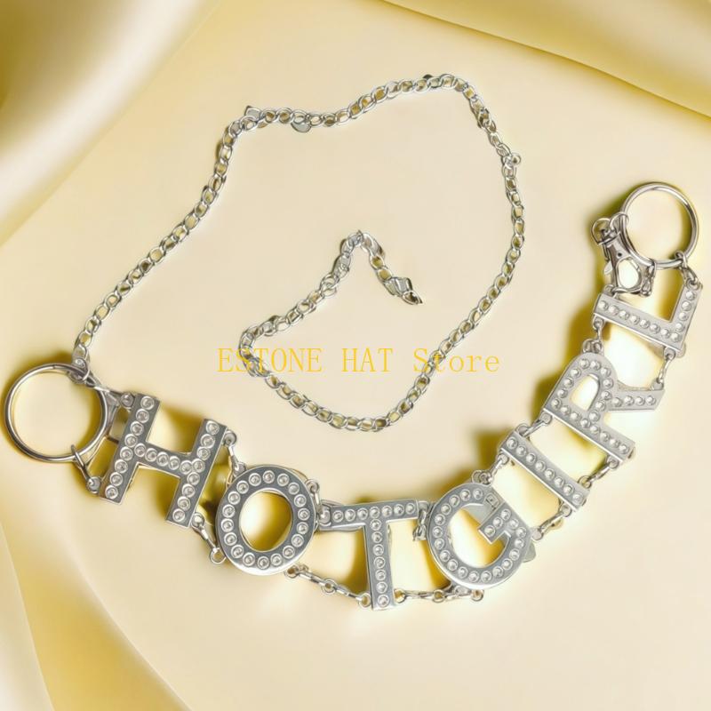 49MF Metal Letter Rhinestones  - Women'S Y3K Fashion reseña y precio