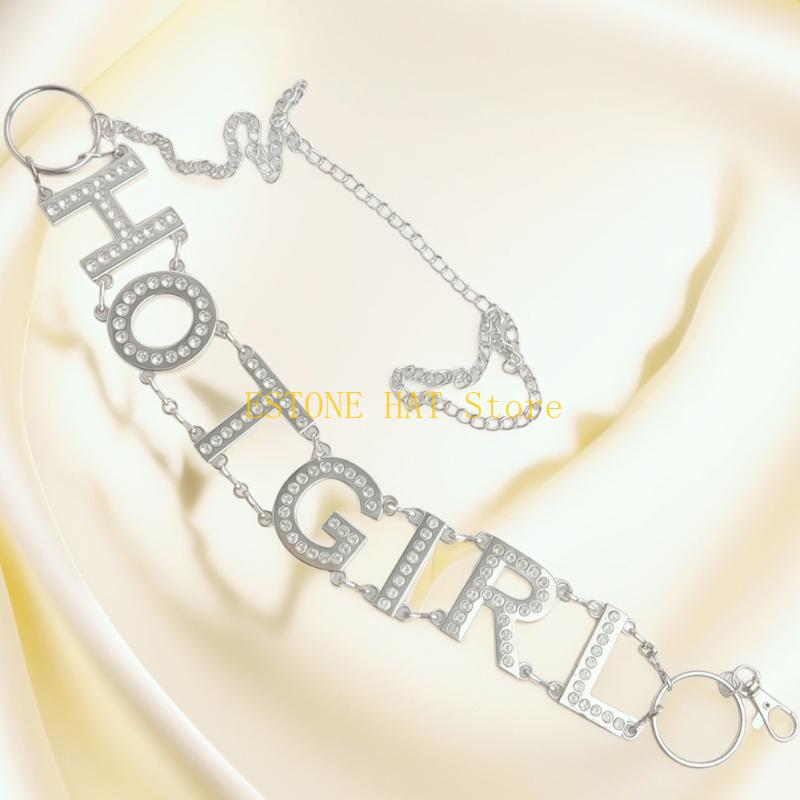 49MF Metal Letter Rhinestones  - Women'S Y3K Fashion reseña y precio