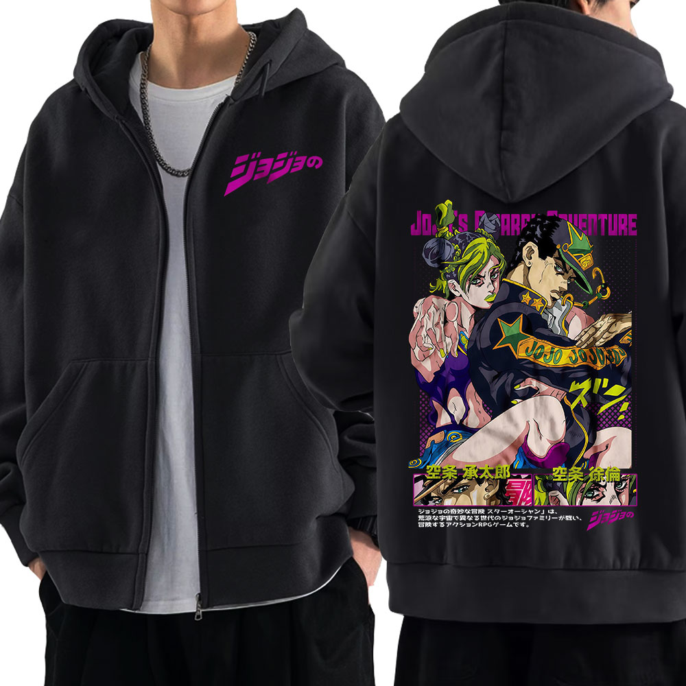 Anime Jojo Bizarre Adventure Z - Women'S Fashion Zip Hoodie reseña y precio