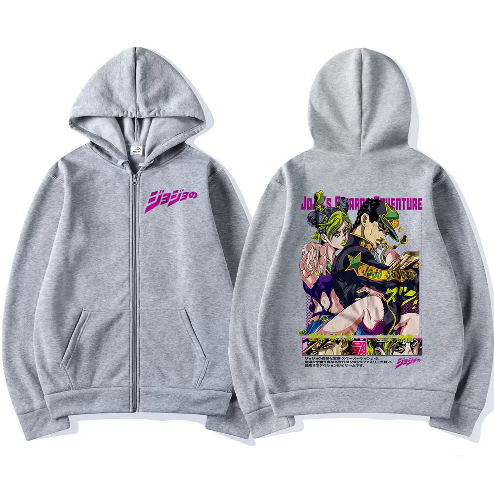 Anime Jojo Bizarre Adventure Z - Women'S Fashion Zip Hoodie reseña y precio