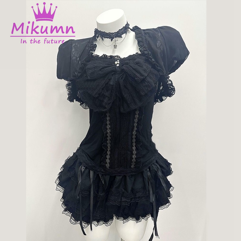 Mikumn Gothic Lolita Black Lac - Women'S Fashion Knitwear reseña y precio