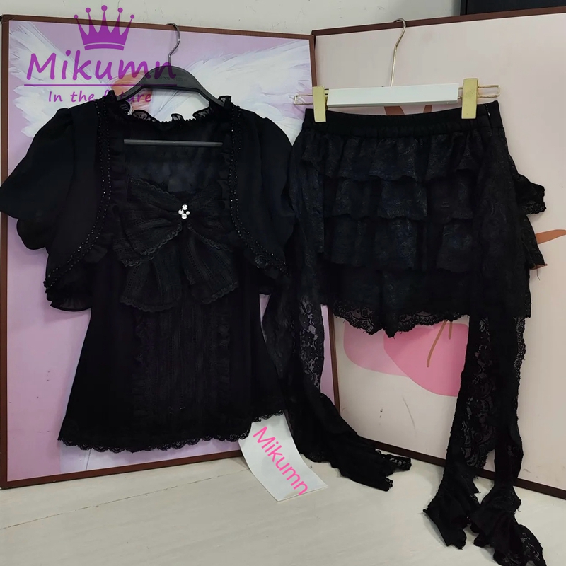 Mikumn Gothic Lolita Black Lac - Women'S Fashion Knitwear reseña y precio