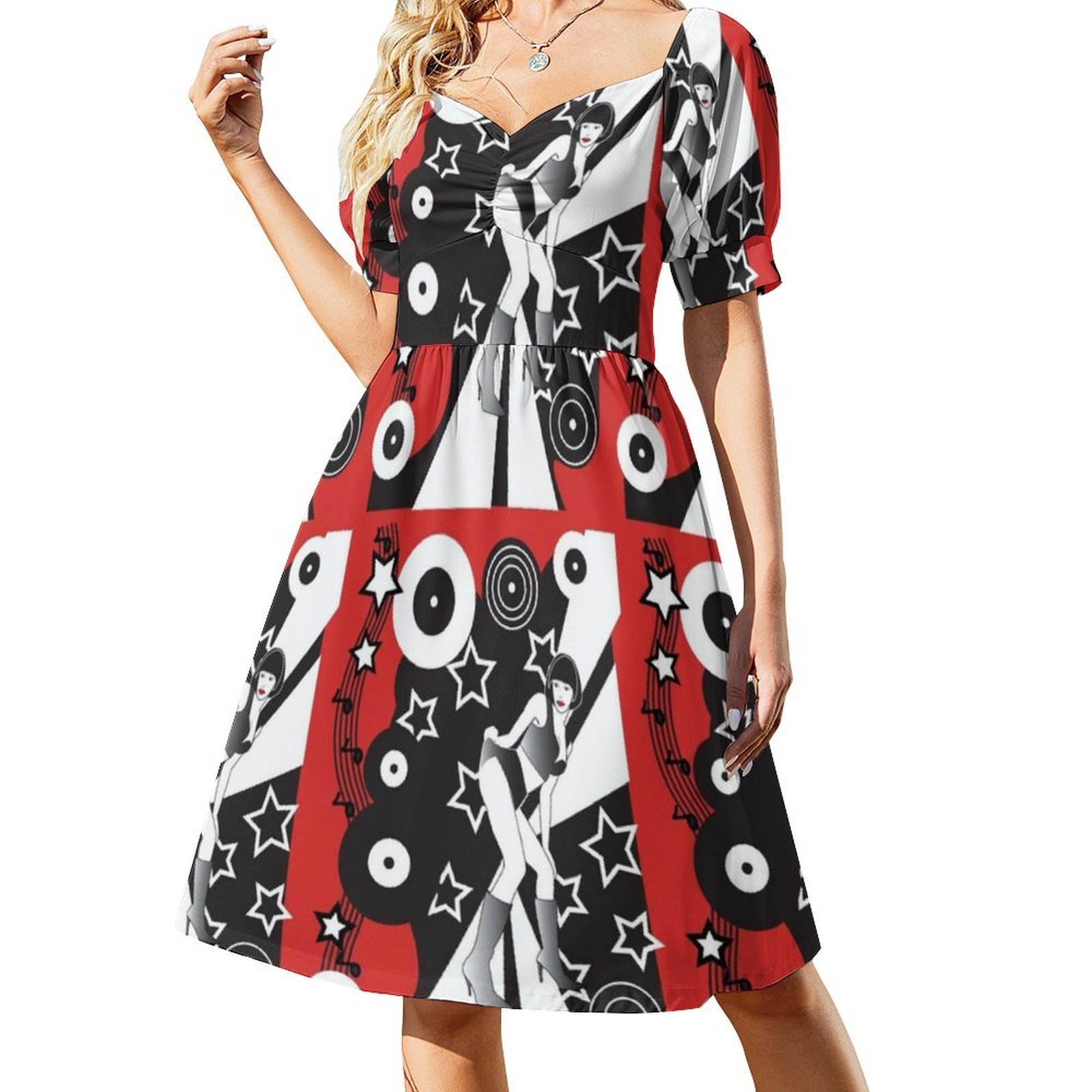 Retro Glam Discotheque Red Boh - Women Fashion Gown reseña y precio