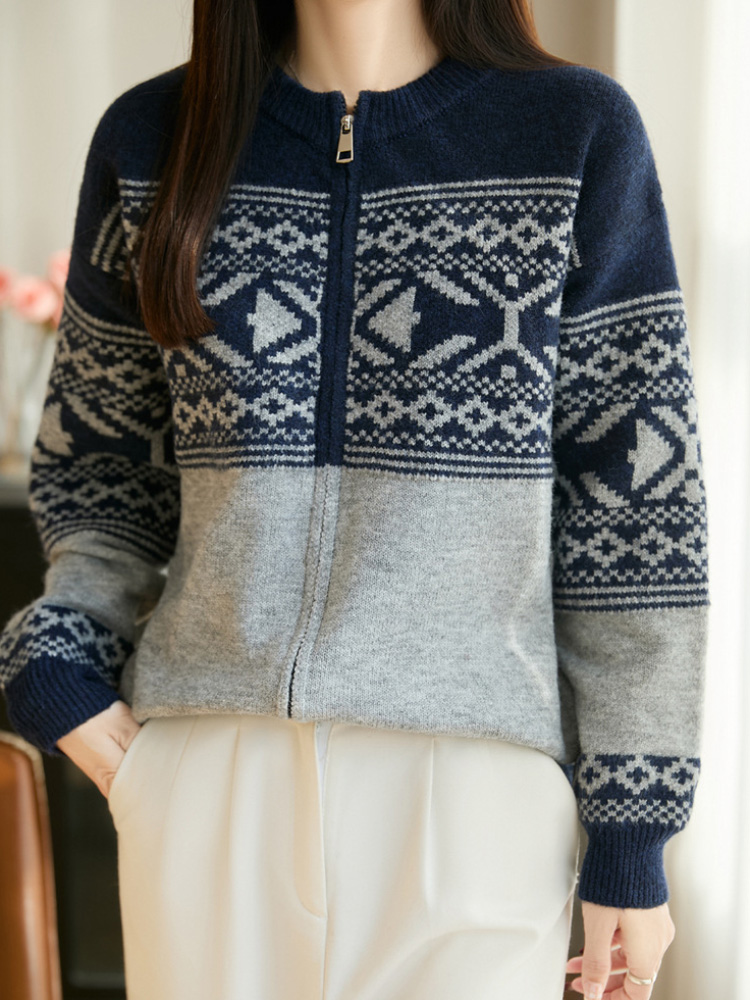 Vintage Jacquard Korean Fashio - Women'S Fashion Gilet reseña y precio