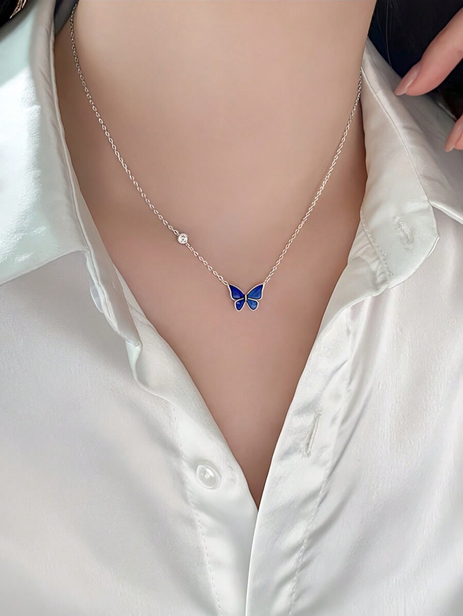 Stylish Color-Changing Butterf - Women Fashion Necklace reseña y precio