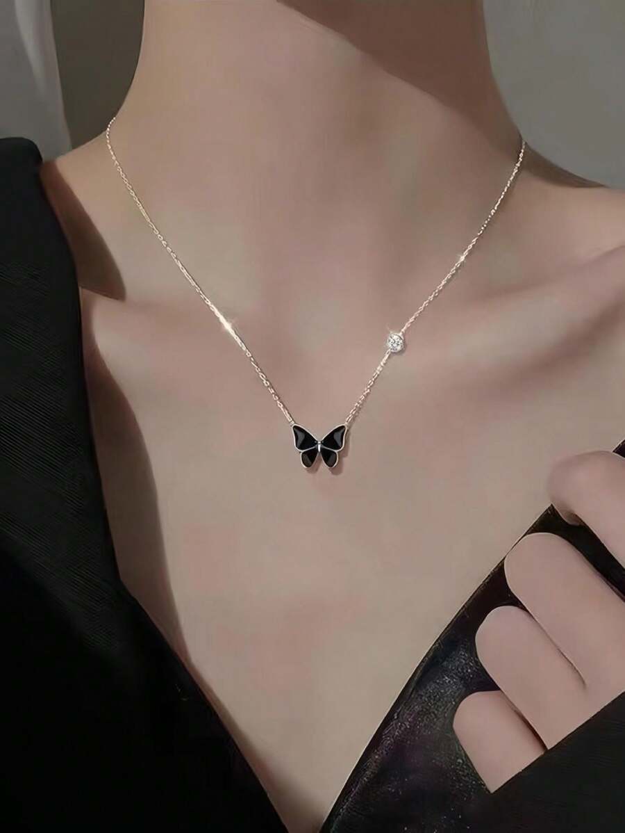 Stylish Color-Changing Butterf - Women Fashion Necklace reseña y precio