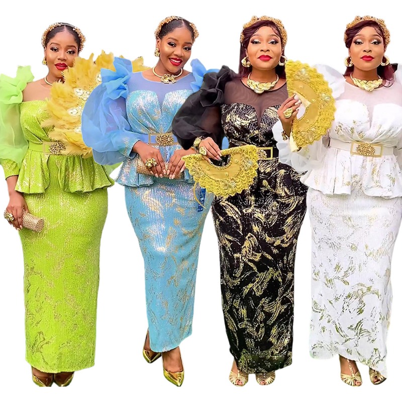 2025 New Women African Party D - Women Fashion Gown reseña y precio