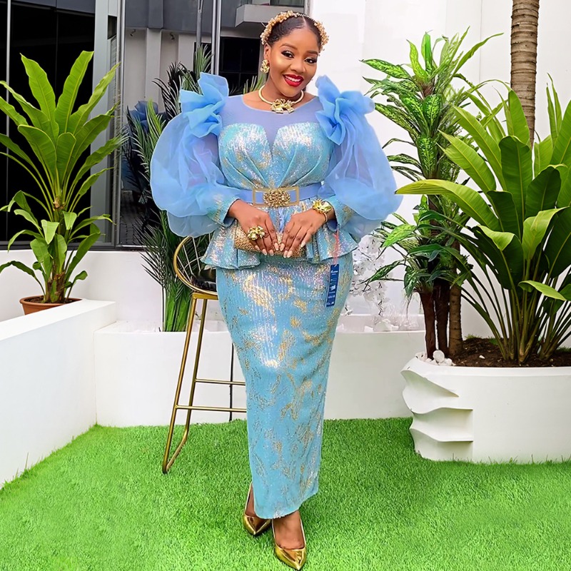 2025 New Women African Party D - Women Fashion Gown reseña y precio