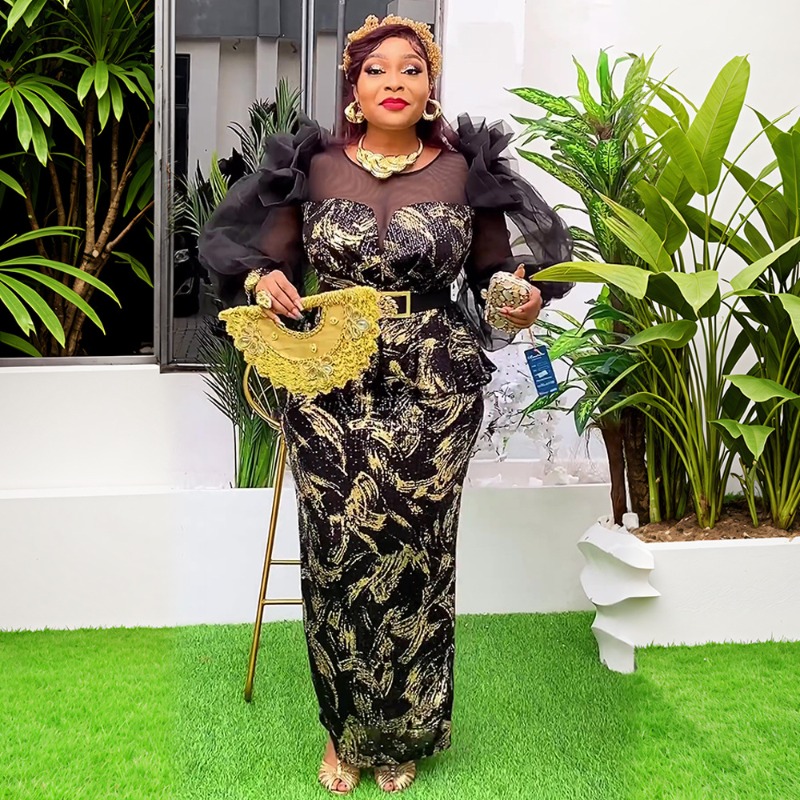 2025 New Women African Party D - Women Fashion Gown reseña y precio