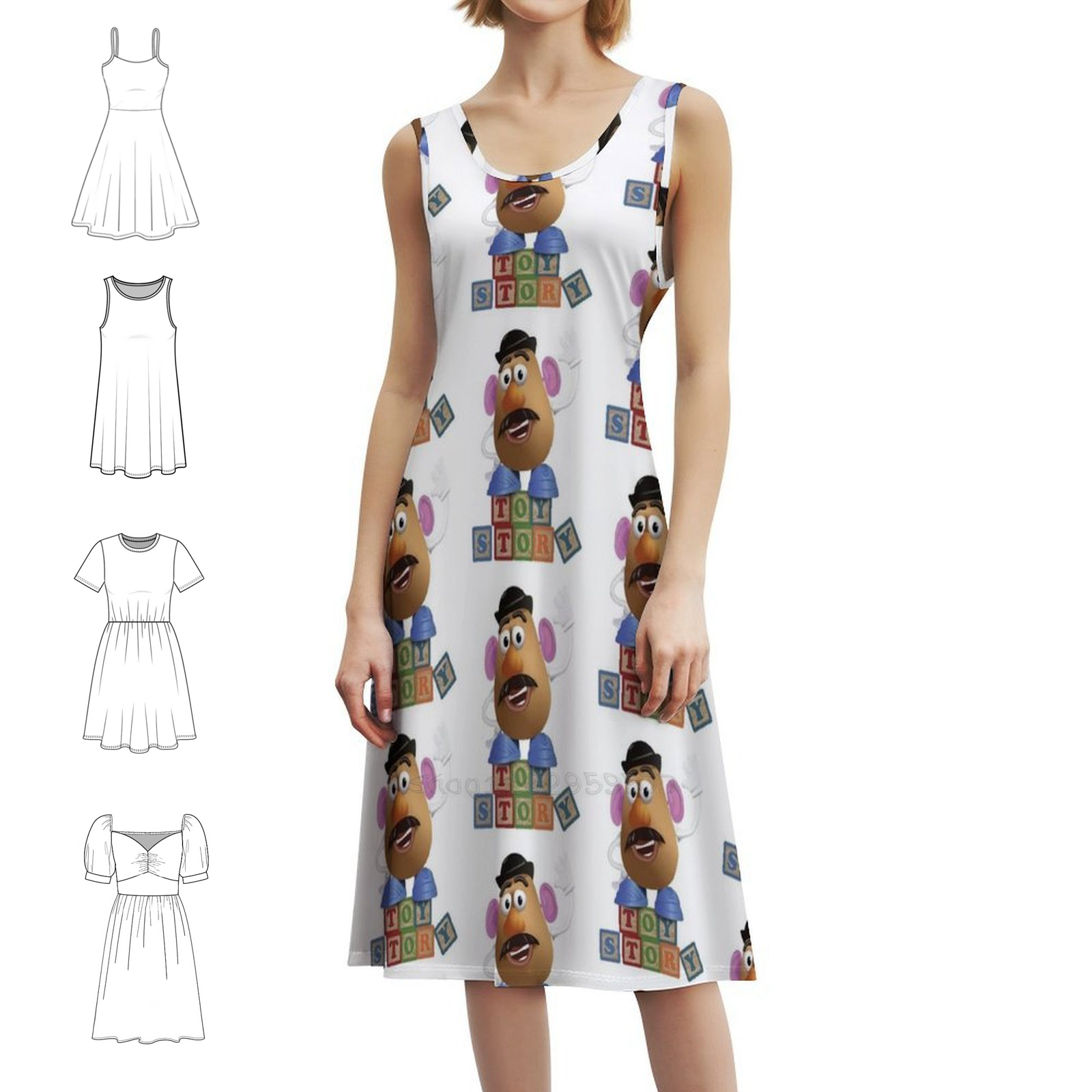 Mr Potato Head Alternative Mov - Women Fashion Gown reseña y precio
