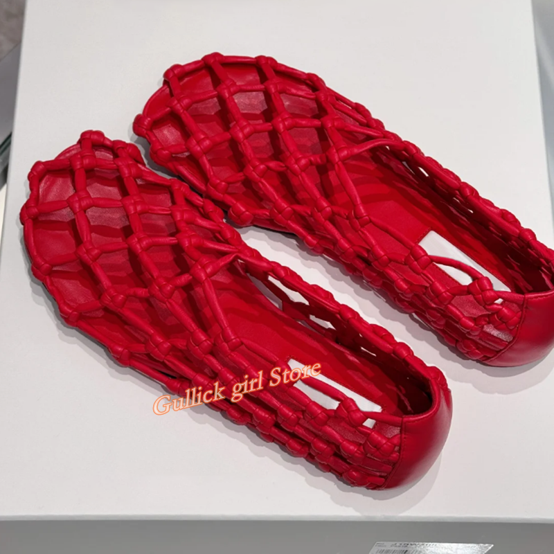 French Woven Mesh Hollow flat  - Women'S Fashion Q reseña y precio