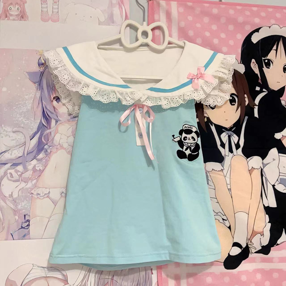 Japanese Cute Bow T Shirts Wom - Women Fashion Necklace reseña y precio