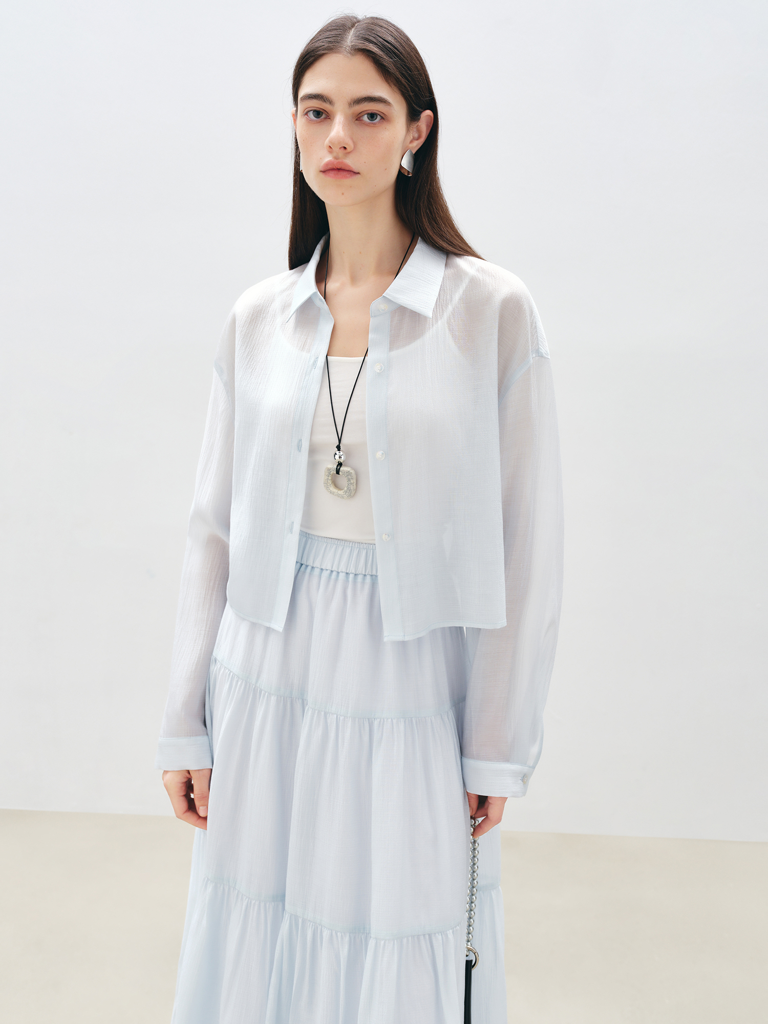 ZIQIAO Petite Blue Shirt White - Women'S Fashion Petite reseña y precio