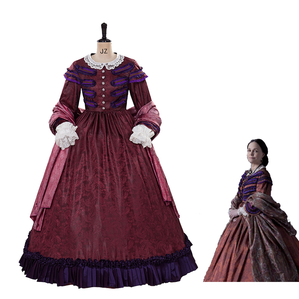 Movie Lincoln Cosplay Mary Tod - Women Fashion Gown reseña y precio