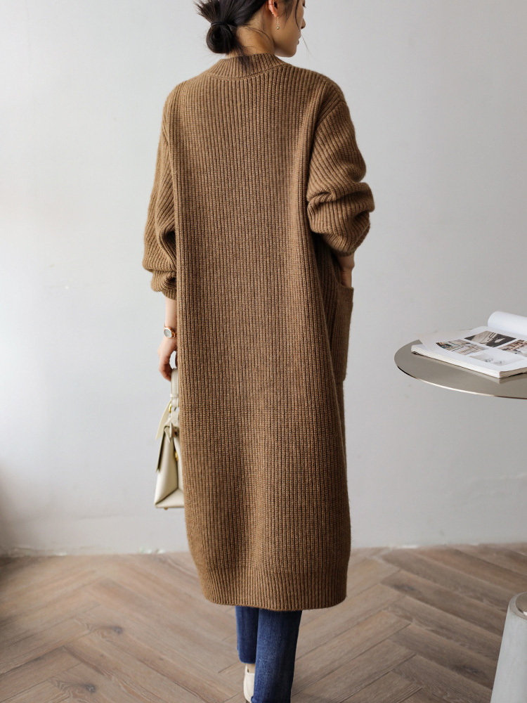 Baggy Long Knitted Cardigan Si - Women'S Fashion Gilet reseña y precio