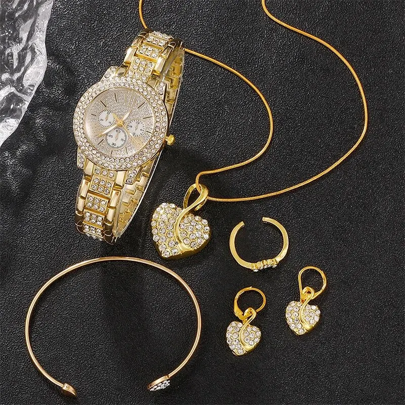 Women's Quartz Watch Gold Luxu - Women Fashion Necklace reseña y precio