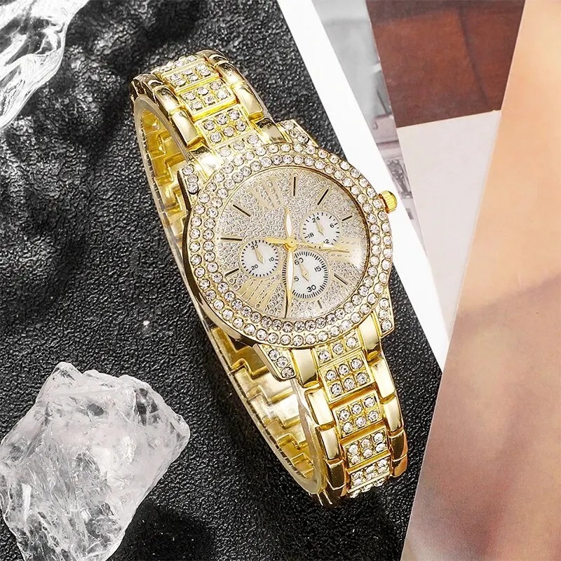 Women's Quartz Watch Gold Luxu - Women Fashion Necklace reseña y precio