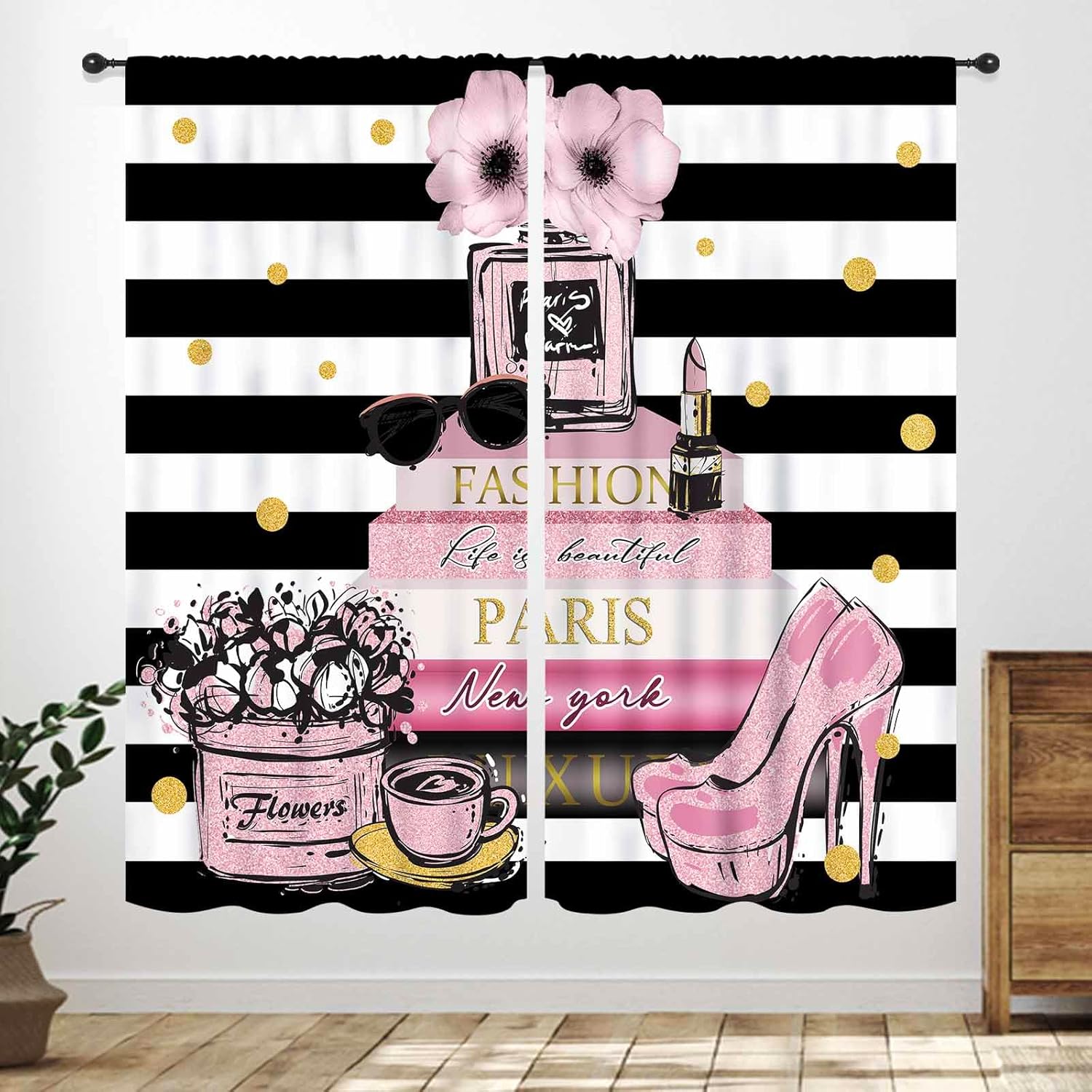 Pink Fashion Women Curtain for - Women'S Fashion Magazines reseña y precio