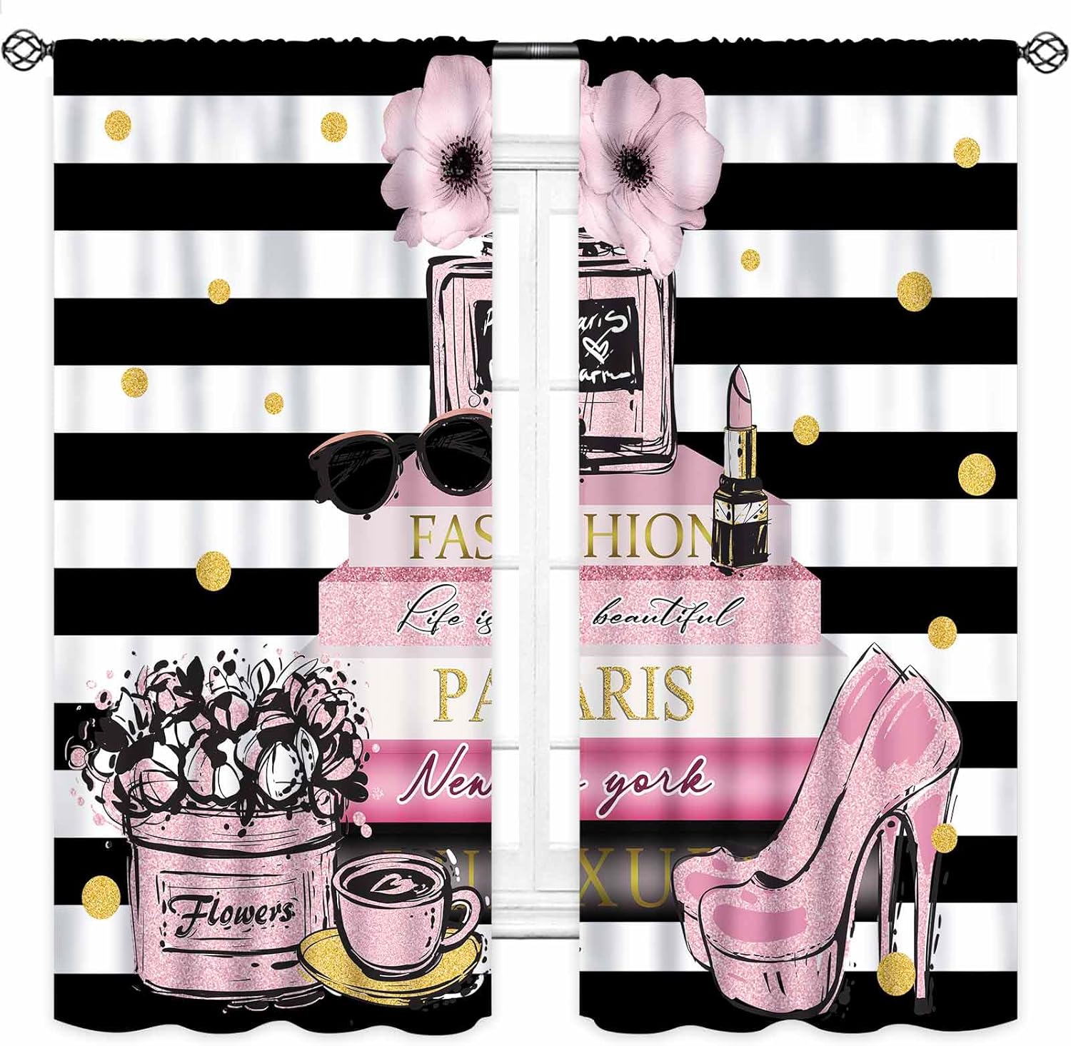 Pink Fashion Women Curtain for - Women'S Fashion Magazines reseña y precio