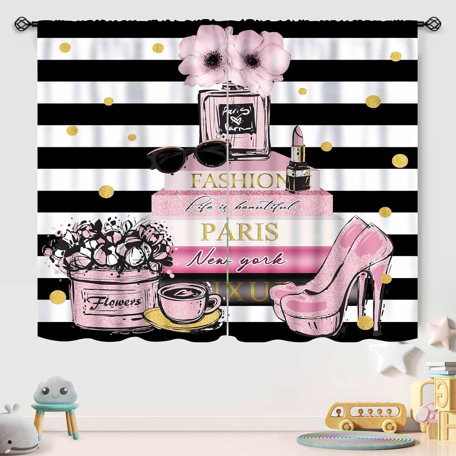 Pink Fashion Women Curtain for - Women'S Fashion Magazines reseña y precio