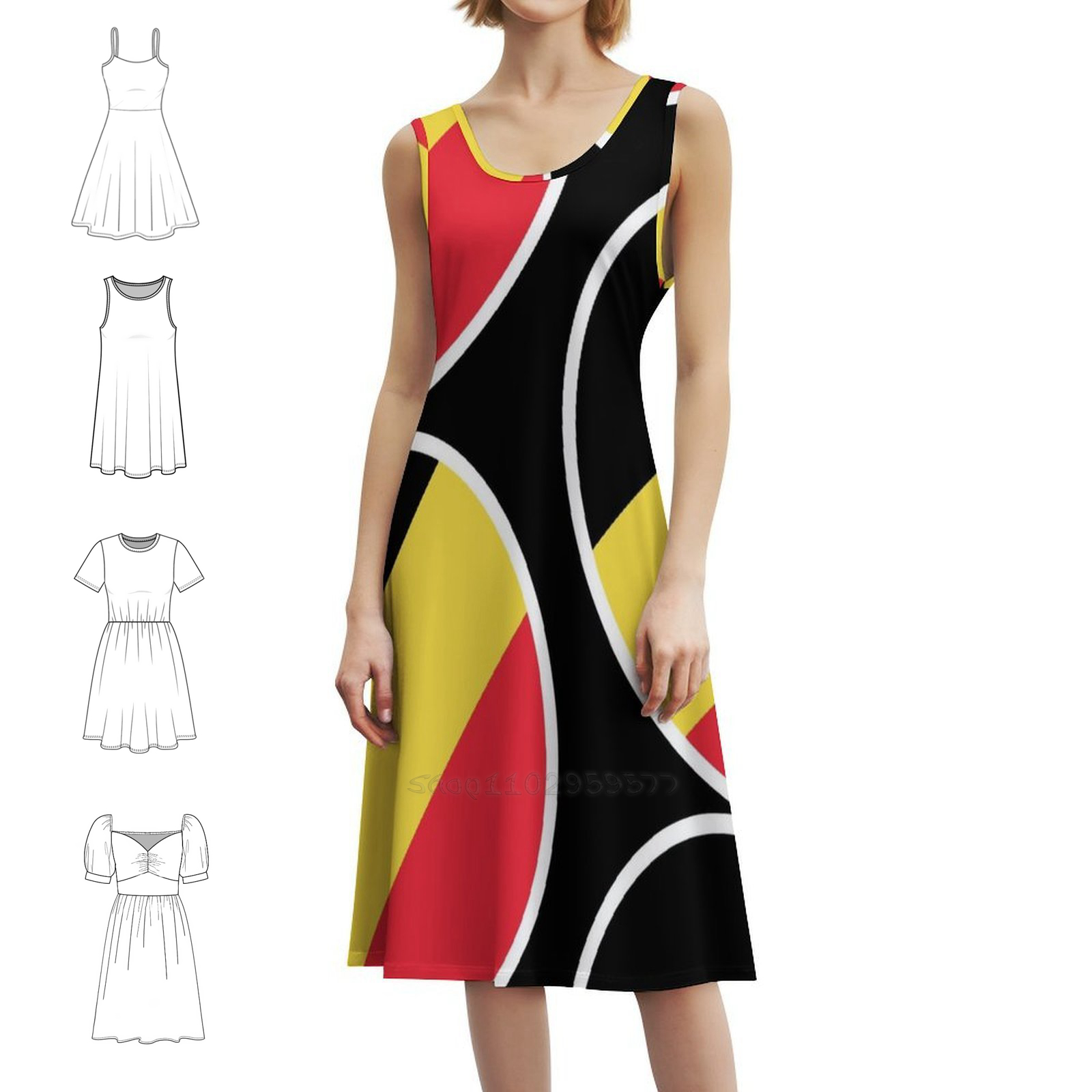 Belgian Flag Gifts Stickers &  - Women Fashion Gown reseña y precio