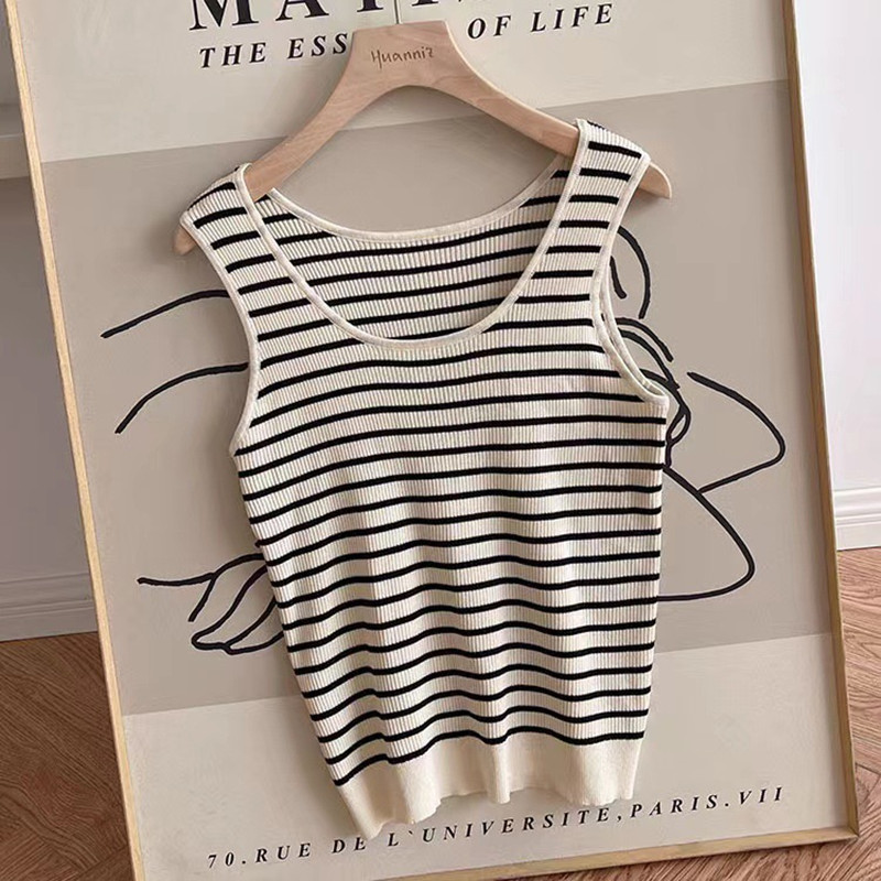 New sweater striped vest women - Women'S Young Fashion reseña y precio
