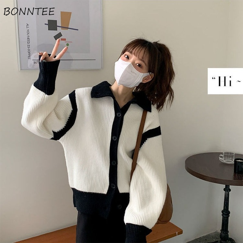 Cardigan Women Loose Button Up - Women'S Young Fashion reseña y precio