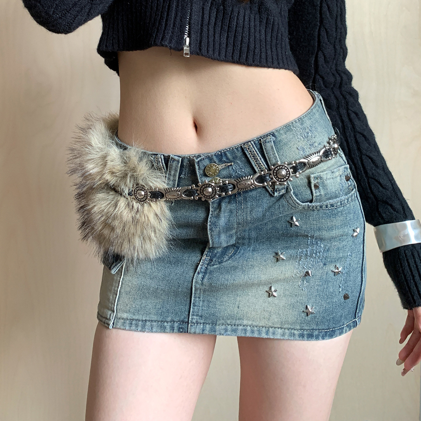 American Retro Niche Decoratio - Women'S Y3K Fashion reseña y precio