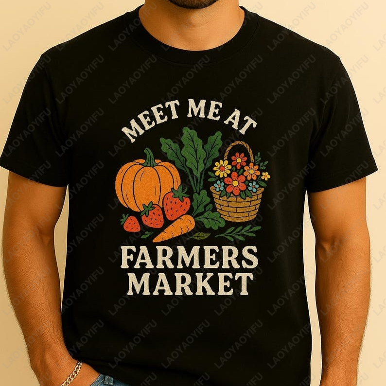 Meet Me At Farmers Market Tees - Women'S Fashion Market Size reseña y precio