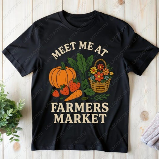 Meet Me At Farmers Market Tees - Women'S Fashion Market Size reseña y precio