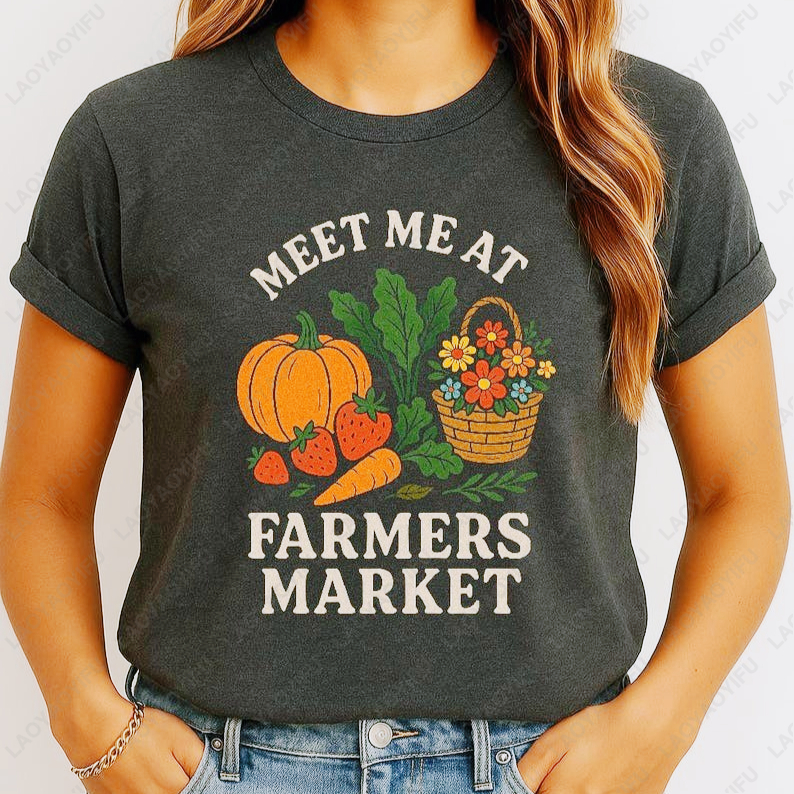 Meet Me At Farmers Market Tees - Women'S Fashion Market Size reseña y precio