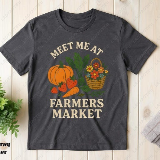 Meet Me At Farmers Market Tees - Women'S Fashion Market Size reseña y precio