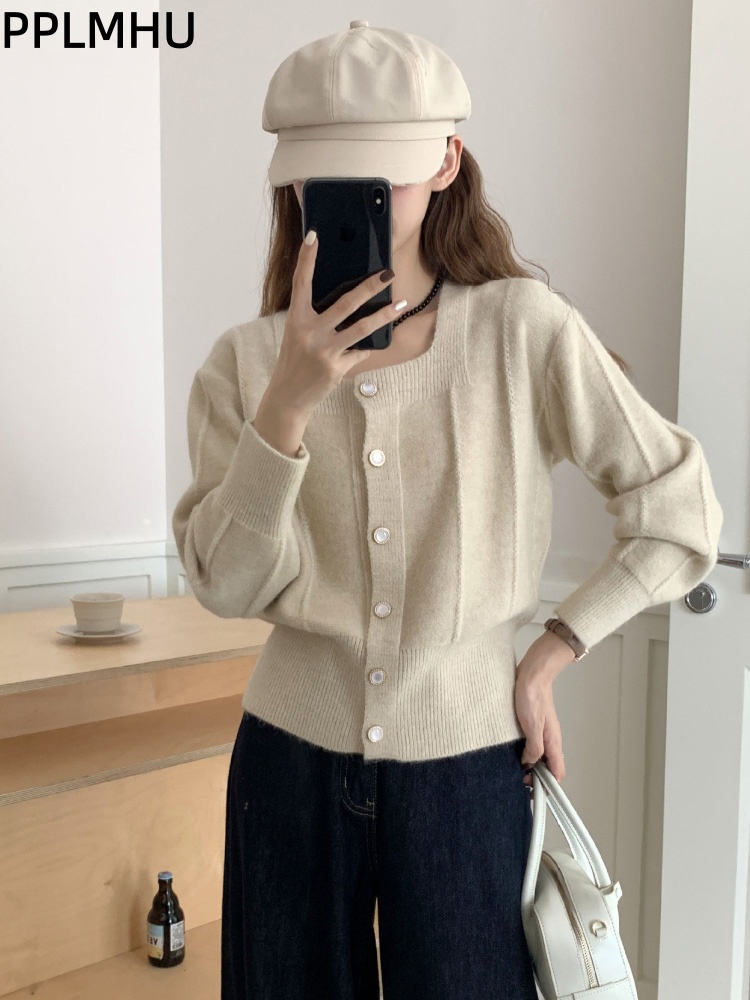 Korean Fashion Square Collar K - Women'S Fashion Gilet reseña y precio
