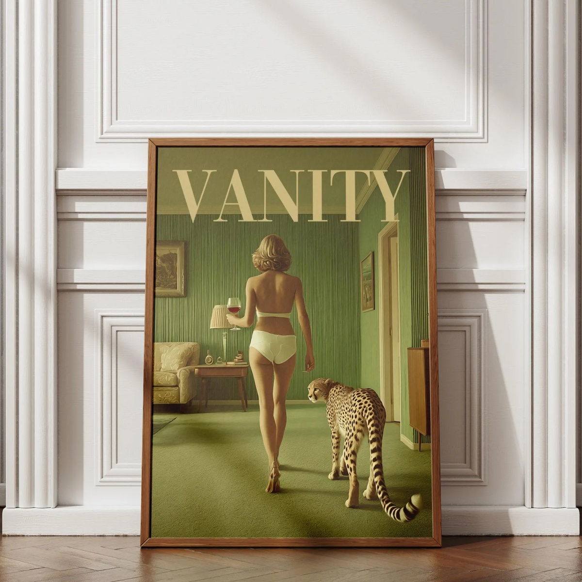 Vintage Woman with Cheetah Can - Women'S Fashion Magazines reseña y precio