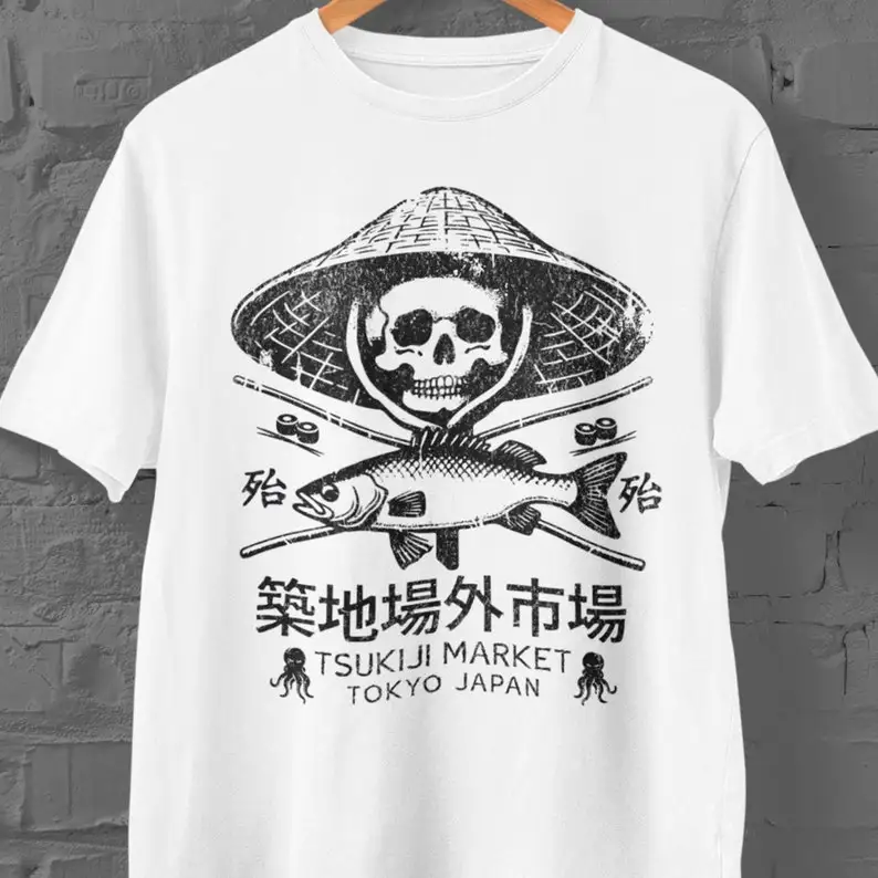 TakTsukiji Fish Market T-Shirt - Women'S Fashion Market Size reseña y precio