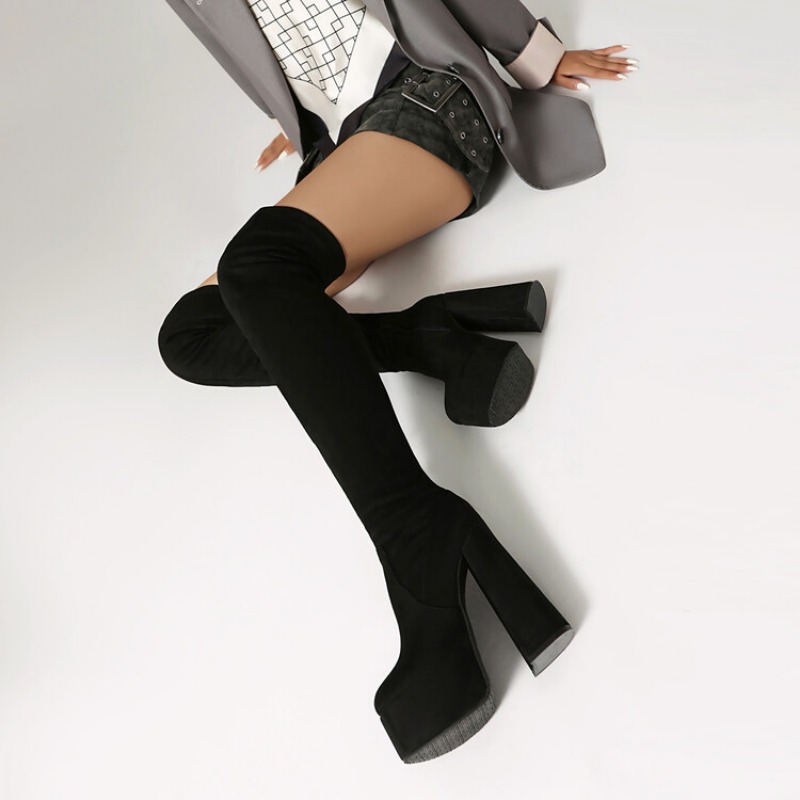 14cm Square Heel Waterproof Pl - Women'S Fashion Magazines reseña y precio
