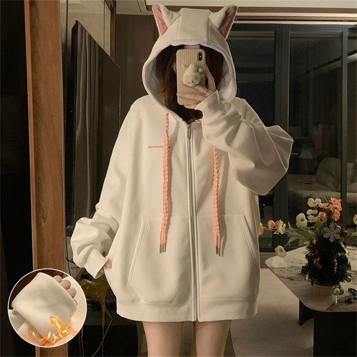 2025 Cute Girls Spring And Aut - Women'S Fashion Zip Hoodie reseña y precio